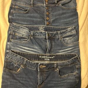 Maurices High Rise Dark Blue Jeans